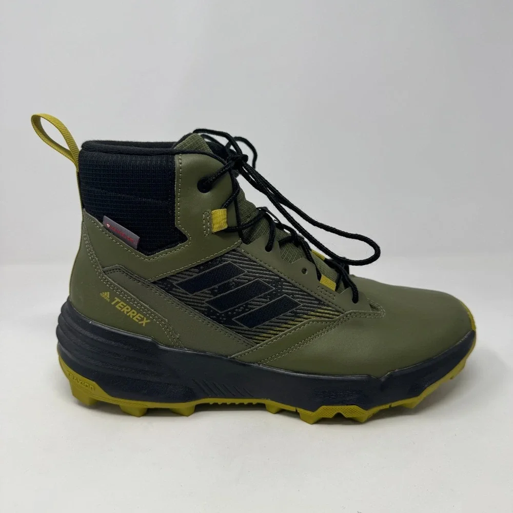 Adidas Terrex Unity LEA Mid CLD.R Green Hiking Boots GZ3936 Men's Size 8